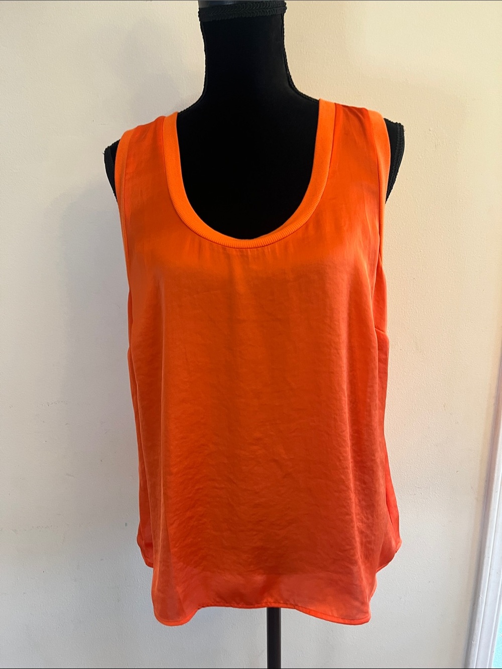 CAbi Bright Orange Scoop Neck Tank